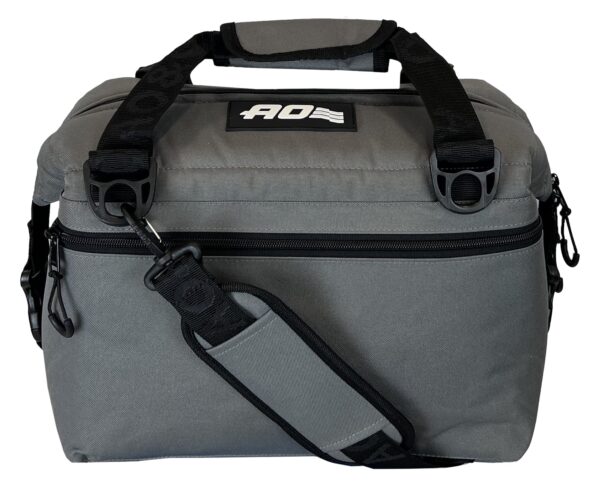 AO Coolers 12 cans cansvas Soft-Sided Cooler, Charcoal Gray