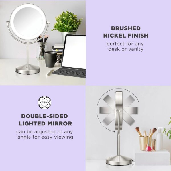 4534eac5da4b4495a597ddd69c462e09 Conair Lighted Makeup Mirror, 1X/10x Magnifying Mirror