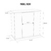 Aquatic Fundamentals 29-37 Gallon Serene Cherry Wood Aquarium Stand