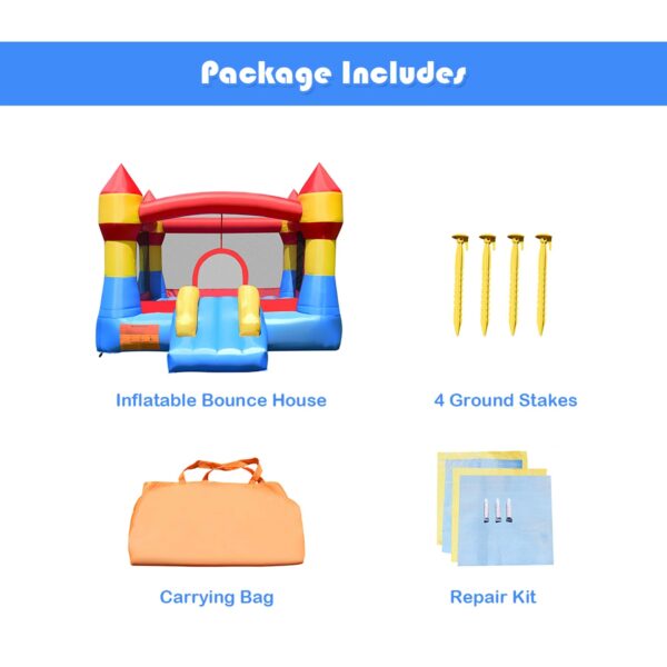 45b13573d62f4e4d862b8dfa6296c538 Costway Kid Inflatable Bounce House Castle Moonwalk Playhouse Jumper Slide