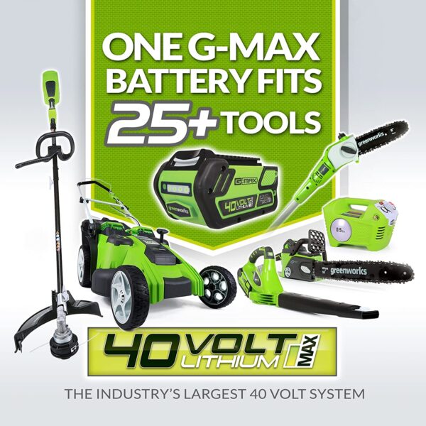 45b8f4b694ca49ccab94ba6b660d44c9 40V 185 MPH Variable Speed Cordless Leaf Blower/Vacuum, 4.0Ah Battery and Charger Included 24322