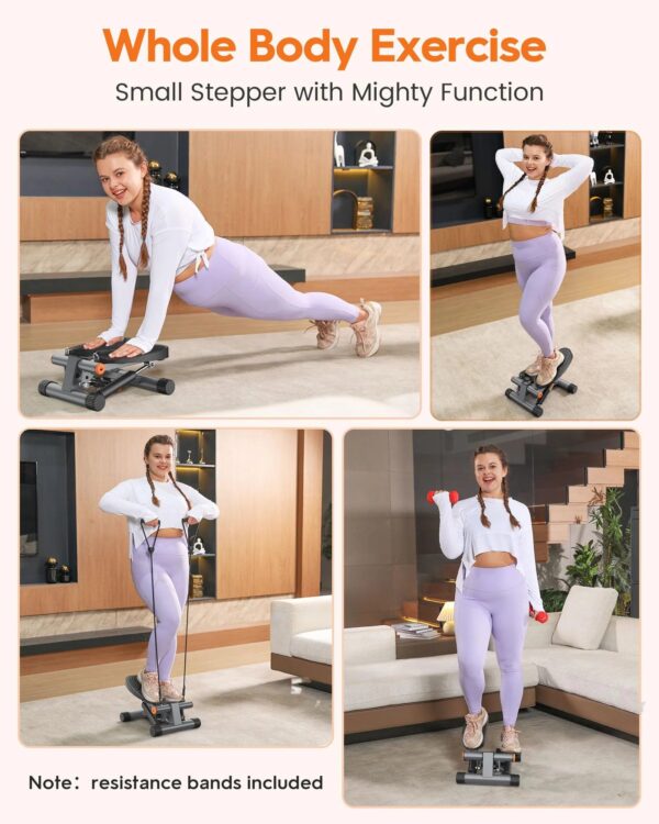 45b9e329917b46a099448a78247f3839 Niceday Mini Stair Stepper with Resistance Bands
