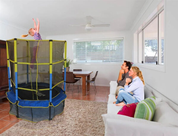 Machrus Upper Bounce 55" Kiddy Trampoline & Enclosure Set - Easy Assembly