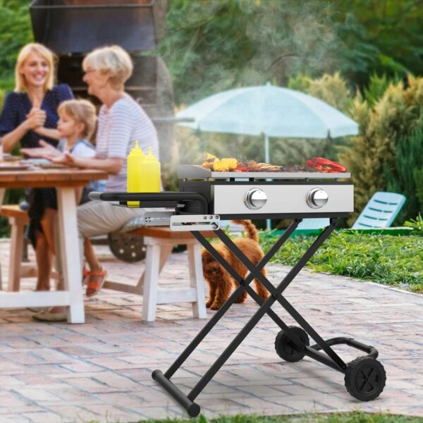 46569bc1d5ae4fe1acd541e3e88743f2 22"/17" Grill - Heavy-Duty Foldable Cart