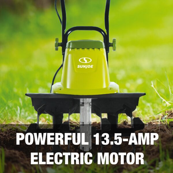 Sun Joe Electric Garden Tiller + Cultivator, 16-inch, 13.5-Amp