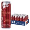 Red Bull Peach Edition Energy Drink, Peach Nectarine, with 80mg Caffeine plus Taurine & B Vitamins, 8.4 Fl Oz, 6 Packs of 4 Cans (Pack of 24)