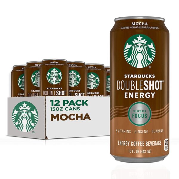 47494c67191d4b918932f9f4daa5ada4 Starbucks Doubleshot Energy Mocha Espresso Coffee, 15 oz Cans, 12 Pack