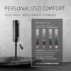 LASKO Elevation 42”-54” Adjustable Height Pedestal Tower Fans for Home, 31 ft/s Airflow, Quiet 28 dB on Low, 90° Oscillation, 12 Hour Timer, Remote Control, Black, EST100