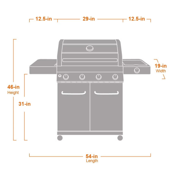 Monument Grills 41847NG 4 Burner Natural Gas Grill