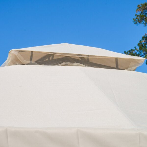 478b3635cbd54735aaa84b2990b7857e Christopher Knight Home Skyline Fabric Gazebo by Beige