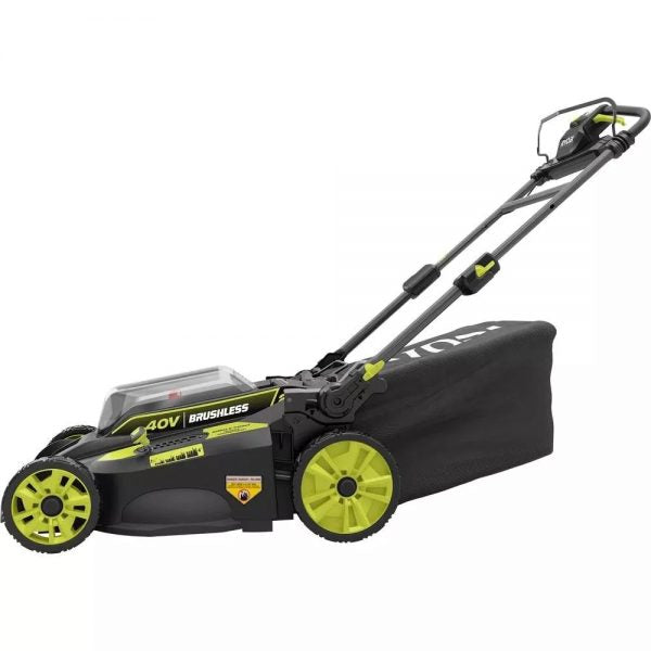 47b06739286442eeb7fa88198c75ea77 40V Brushless 20 in. Walk Behind Self Propelled Mower String Trimmer Leaf Blower with (2) Batteries and (2) Chargers