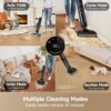 Wet Dry Vacuum Cleaner, 0 Tangle Cordless Vacuum Mop All-in-One for Hard Floors, 180° Lie-Flat Floor Cleaner Machine with 194°F Hot Self-Cleaning, 50Mins Runtime