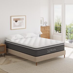 Mubulily 10 Inch Hybrid Mattress in a Box with Gel Memory Foam