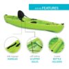Lifetime Tahoma 10 ft Sit-on-Top Kayak, Lime Green (90816)