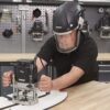 AIR/PRO Respirator and Face Shield Protection, Black, 230V