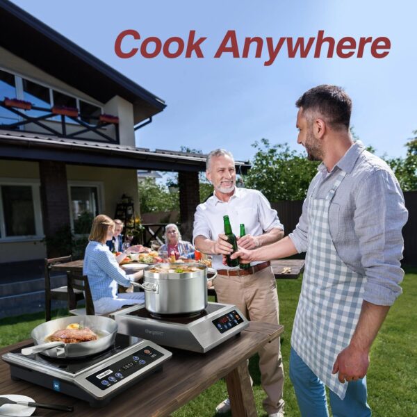 48e84ad394504149afc08de5e575dd99 ChangBERT 1800W Induction Cooktop, Commercial Portable Cooker