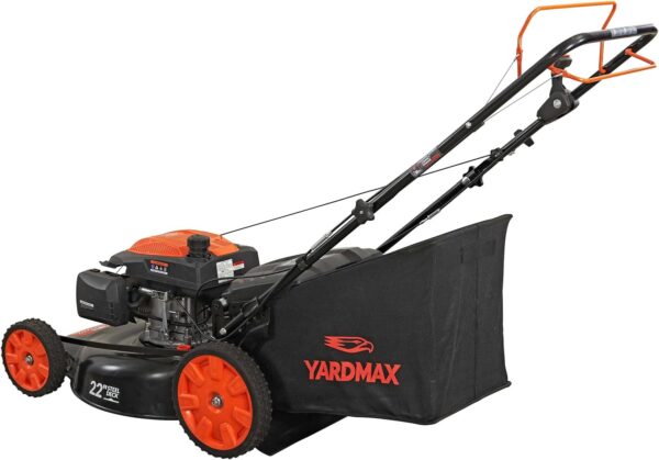 4965f5bd82f24fa4b8b4e839ffb59b72 22 in. 201cc Select PACE 6 Speed CVT High Wheel RWD 3-in-1 Gas Walk Behind Self Propelled Lawn Mower, Black