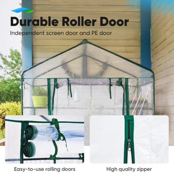 4979893fccf74a5d9296f00e7f01049a Quictent Greenhouse for Outdoors with Screen Door & Windows