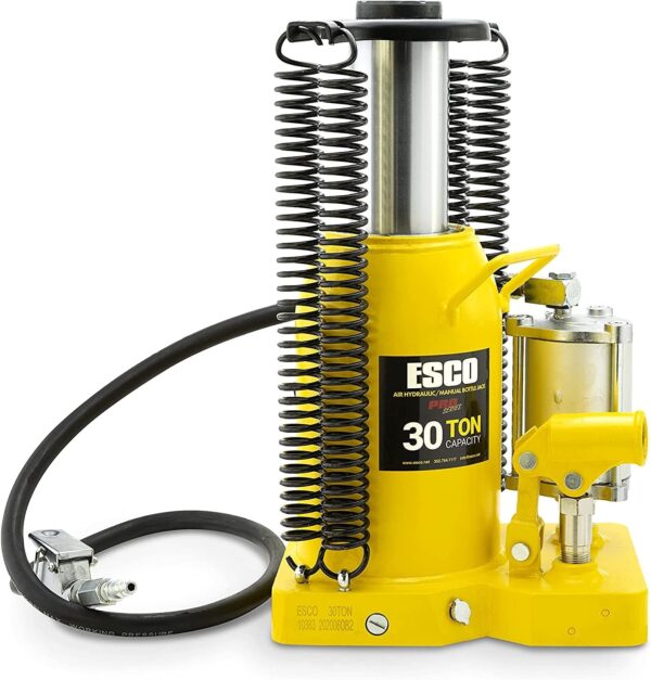 49a07b16c656493da0e7509741304d7c 30 Ton Pro Series Air Hydraulic Bottle Jack – Heavy Duty Lifting for Automotive and Industrial Use