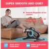 Under Desk Bike Pedal Exerciser – Quiet, Adjustable Resistance, Compact & Portable for Arm/Leg Workouts