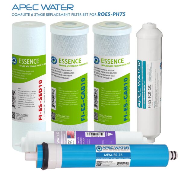 49d824cb554e4751a9f6d26909c90fea APEC Top Tier Alkaline Mineral Ph+ Ultra Safe Reverse Osmosis Drinking Water Filter System (ESSENCE ROES-PH75)