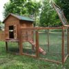 Outdoor 80'' Wooden Chicken Coop Nest Box Hen House Poultry Pet Hutch Garden Backyard Cage