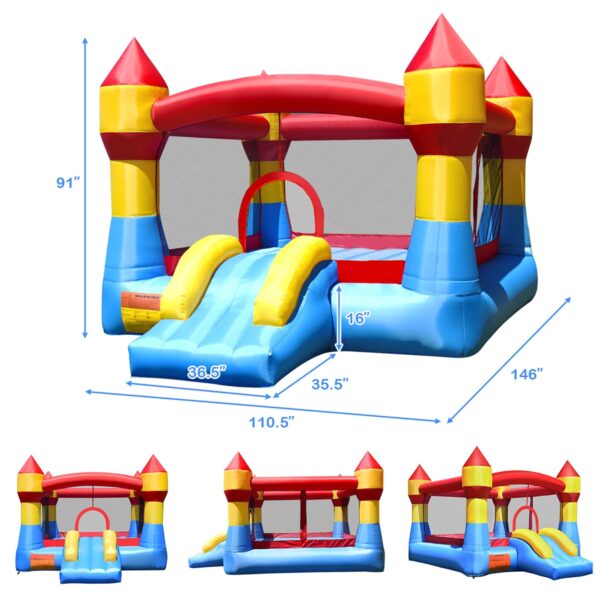 4aad6159c5c84c919d457f4246c4d7d6 Costway Kid Inflatable Bounce House Castle Moonwalk Playhouse Jumper Slide