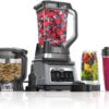 BN801 Professional Plus Kitchen System, 1400 WP, 5 Functions for Smoothies, Chopping, Dough & More with Auto IQ, 72-oz.* Blender Pitcher, 64-oz. Processor Bowl, (2) 24-oz. To-Go Cups, Grey