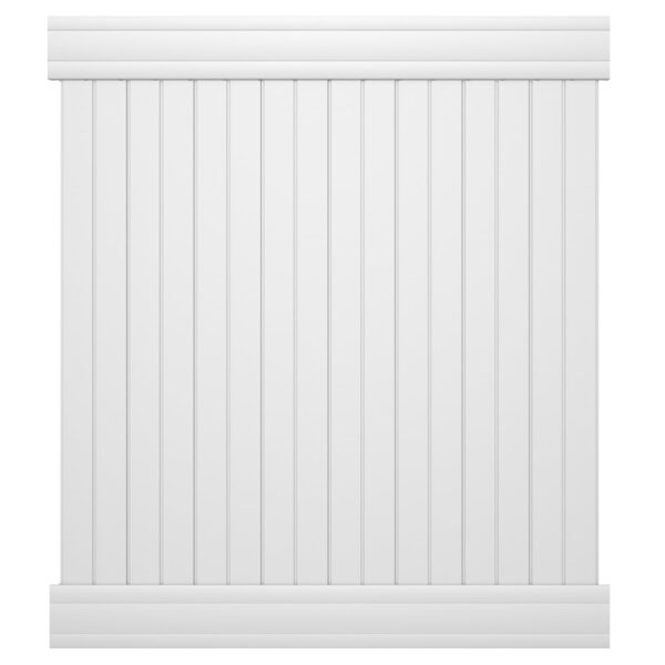 Pro Series Hudson 6x6 White Vinyl Privacy Fence Panel Kit