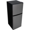 Danby DCR047A1BBSL 4.7 Cubic Feet Dual Door Compact Refrigerator, Black Steel