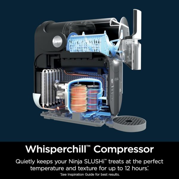 4b2b7f7e86394bba8dbffb0e4c78c734 SLUSHi with RapidChill Technology, 88 oz. Frozen Drink & Slushie Machine, 5 Preset Programs, Margaritas, Frappés, and More, Premium Accents, Black, FS301