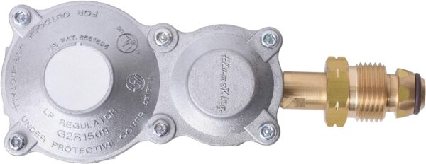 4b33d787fb714ef695ded8e8d4899e27 Steel Propane Tank Cylinder with POL Valve and Collar, Great for Mixed Heating Systems, Home fireplaces, Dryers and Grills-Flame King