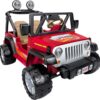 Power Wheels Jeep Wrangler Battery-Powered Ride-on, 12 V, Max Speed: 5 mph