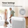 Air Purifiers for Home Up to 1,748ft², True HEPA Filter for Smoke, Allergies, Pet Dander, Odor, Air Quality Monitor, Auto&Eco Mode, Timer, Filter Indicator, 3yr Warranty, 200M, Black