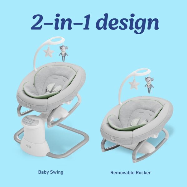 4b4258571c5b470ca9ab7b12d60e9392 Soothe My Way with Removable Rocker, Madden - Versatile Baby Swing & Portable Rocker