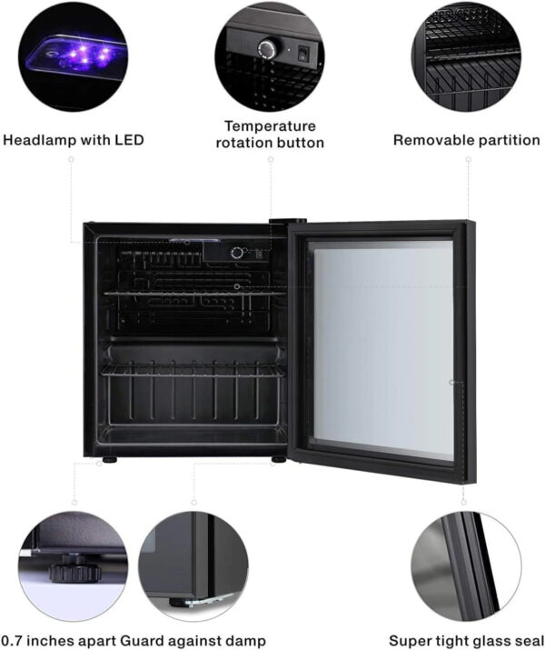 4bb1593e2a1a4d6785cc2bf57adf055d Antarctic Star Mini Fridge Cooler 60 Can Beverage Refrigerator