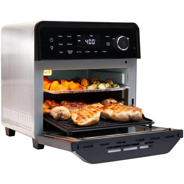 4bb5fdfb49b7476aaea8c3bfb095fc79 Smart Grill with Combo Cooking & Air Frying Capabilities