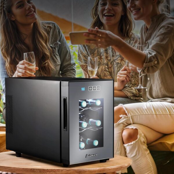 4c9c6c12a20447eba0e8e011c8dcedcb 24 inch Wine Cooler, 46 Bottle - Dual Zone Built-in or Freestanding Fridge with Stainless Steel Reversible Glass Door, for Home, Kitchen, or Office.