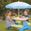 RUICHI Easy Store Jr. Play Table with Umbrella RUICHI