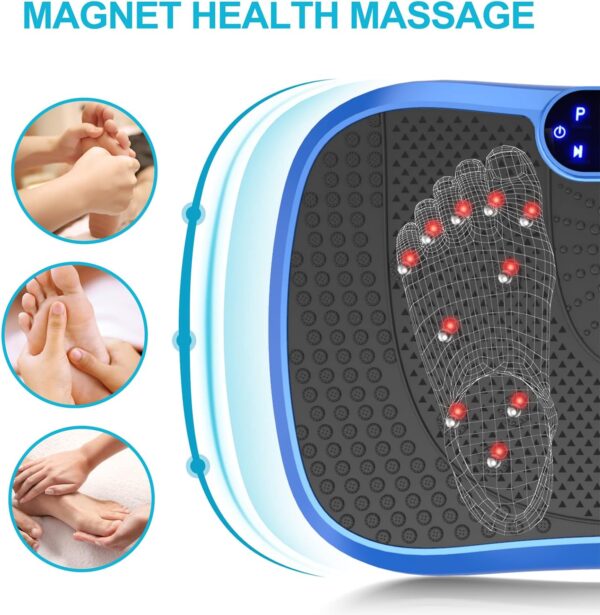 4d8e6a109fe14e7095e5ad4b9deb20e8 Vibration Plate Fitness Platform Exercise Machine Vibrating Lymphatic Drainage Shaking Full Body Shaker Workout Vibrate Stand Shake Board Sport Gym for Weight Loss Fat Burner for Women Men