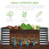 Best Choice Products 6x3x2ft Outdoor Metal Raised Garden Bed, Planter Box for Vegetables, Flowers, Herbs - Gray