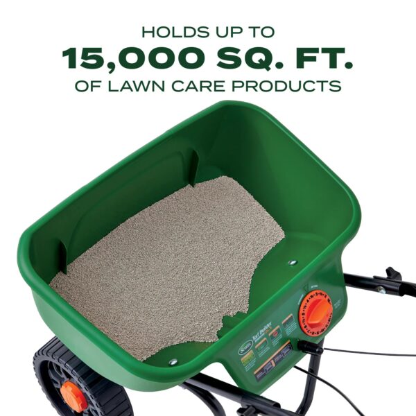 4ea3e6e57ad3441cbb11f4d50833febb Turf Builder EdgeGuard DLX Broadcast Spreader 15,000 sq. ft.