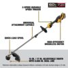 60V MAX 17 in. Cordless Battery Powered String Trimmer and Leaf Blower Combo Kit with (1) 9 Ah Battery & Charger DCKO266X1