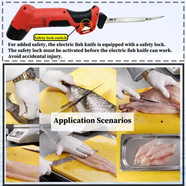 4fdd6cb44a6d40a3a2f773bf3ad56e70 Cordless Electric Fish Fillet Knife with 4 Stainless Steel Blades