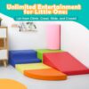 Set of 6 Foam Climbing Blocks for Toddlers - Indoor Baby Climbing Toys for Toddlers