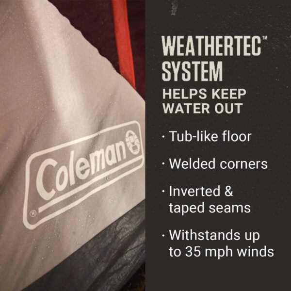 501e2f97f335454482e9eae9c7d2356f Coleman Skylodge 8-Person Instant Camping Tent, Blackberry