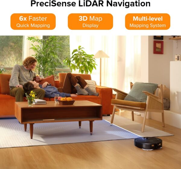 50af162f4ad349f4a2717535cd6ecbcd Qrevo Pro Robot Vacuum and Mop with FlexiArm Design Edge Mopping, Dynamic Hot Water Mop Washing and Auto Mop Drying, Intelligent Dirt Detection, 7,000 Pa Suction, Ideal for Carpets