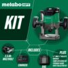 Metabo HPT 36V Cordless Plunge Router Kit 2 1/4 HP