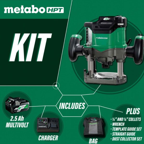 514812d5458f4a8a8417e1375bcc5400 Metabo HPT 36V Cordless Plunge Router Kit 2 1/4 HP