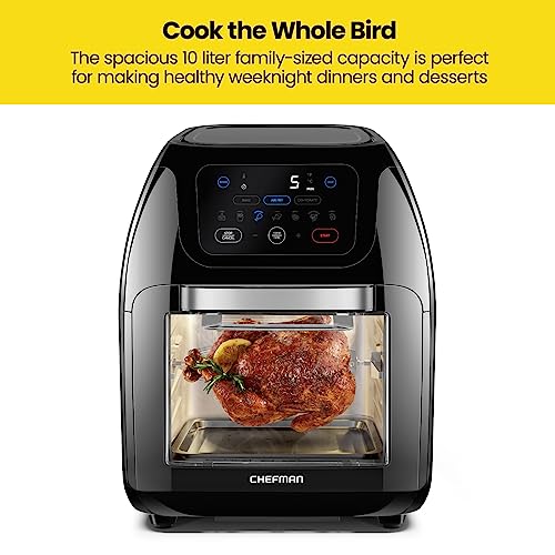 5154c98bed7e47eaa4a0bee734e9989f CHEFMAN Multifunctional Digital Air Fryer+ Rotisserie, Dehydrator, Convection Oven